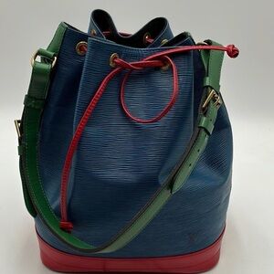 Louis Vuitton Multicolor Noe Epi Leather Shoulder Bag with COA